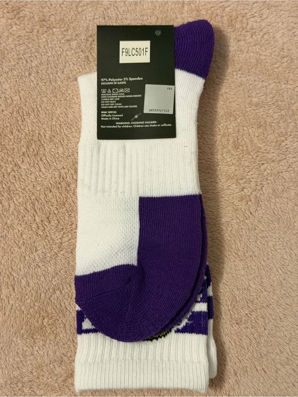 Los Angeles NBA Socks Women’s OS